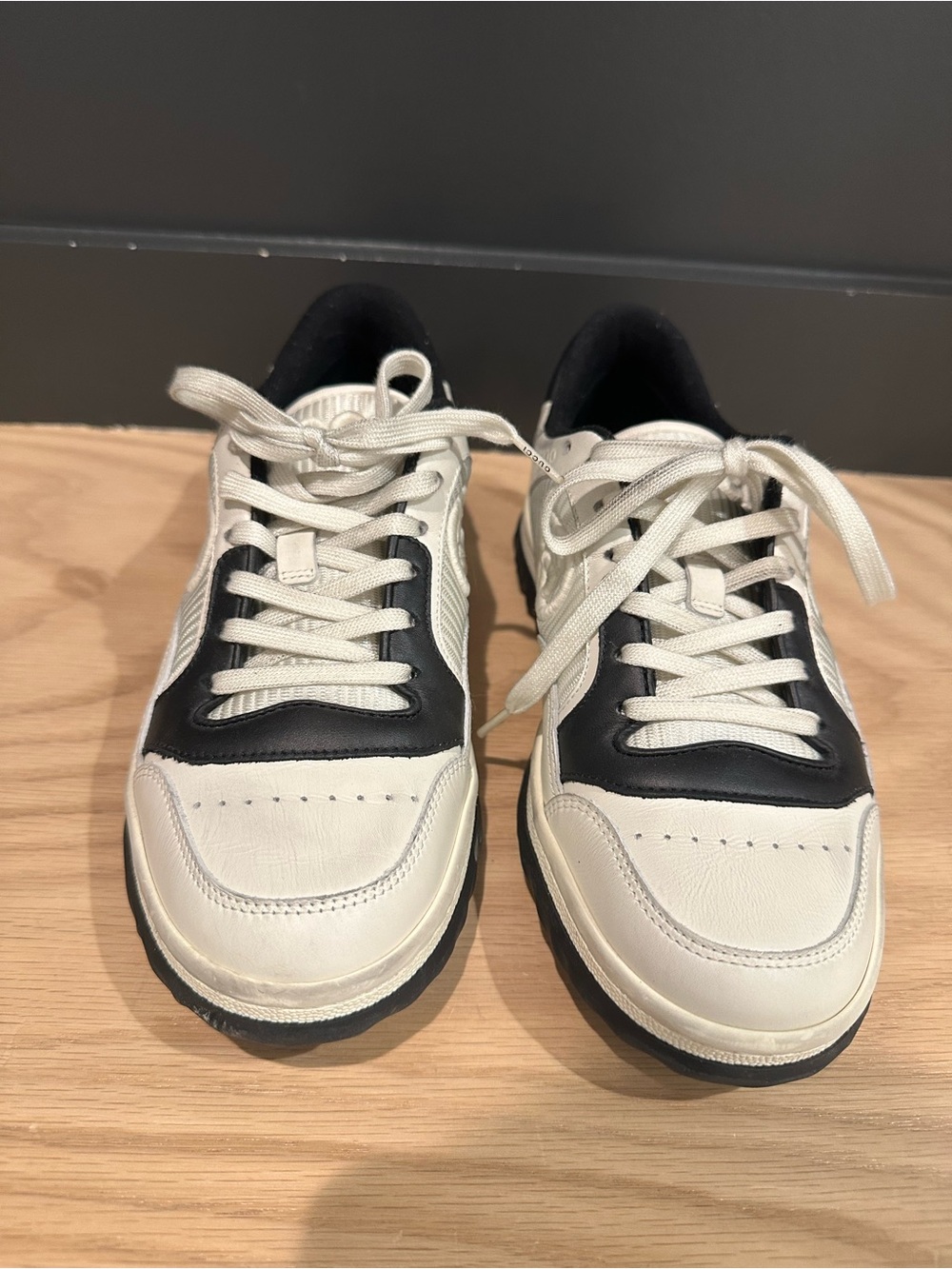 Gucci Black and White Low-Top Sneakers